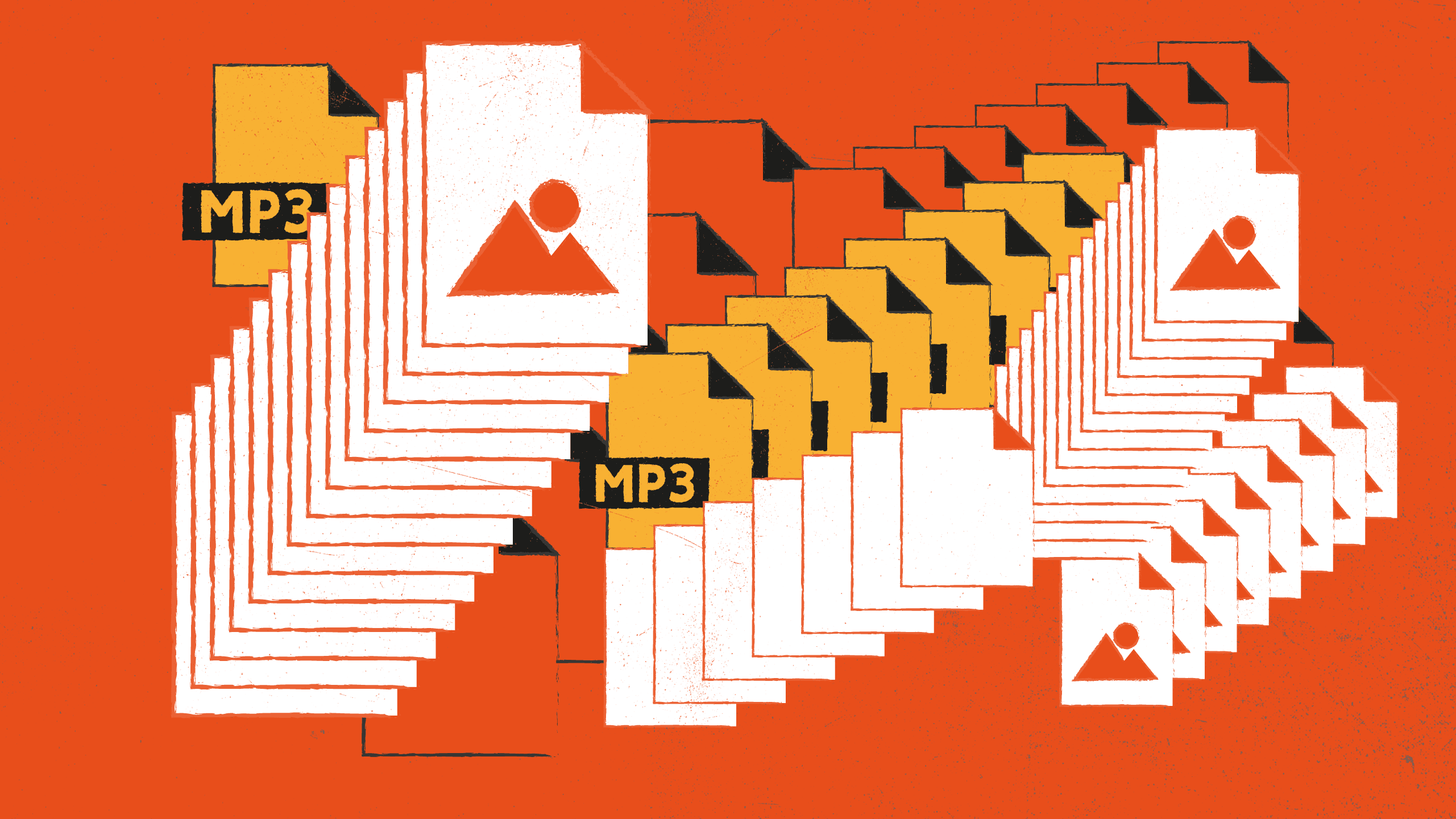 An illustration of dozens of files in your storage.